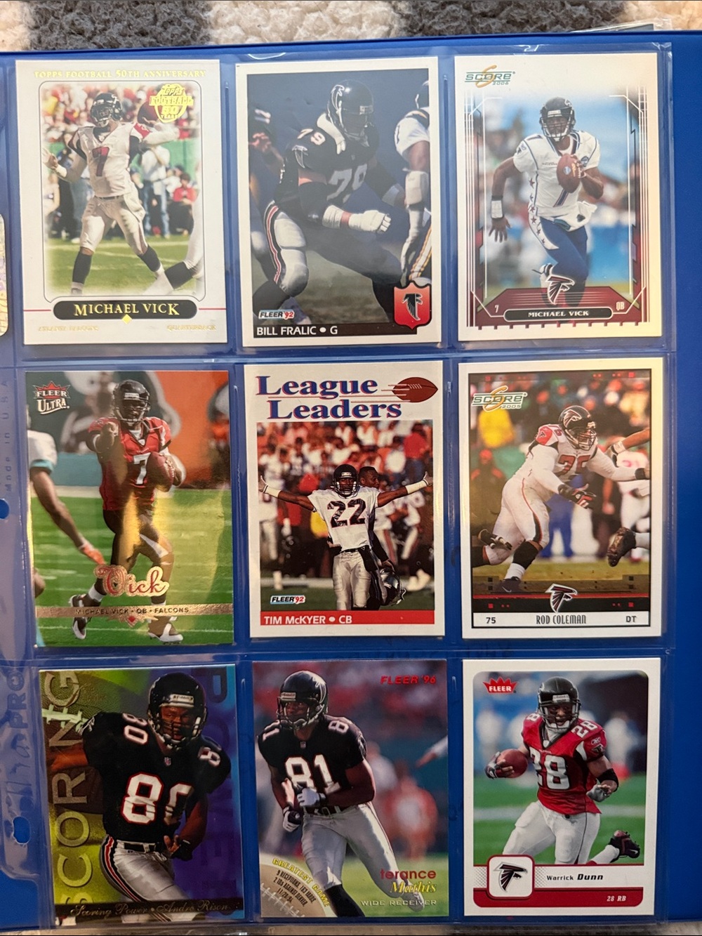 Atlanta Falcons NFL football cards